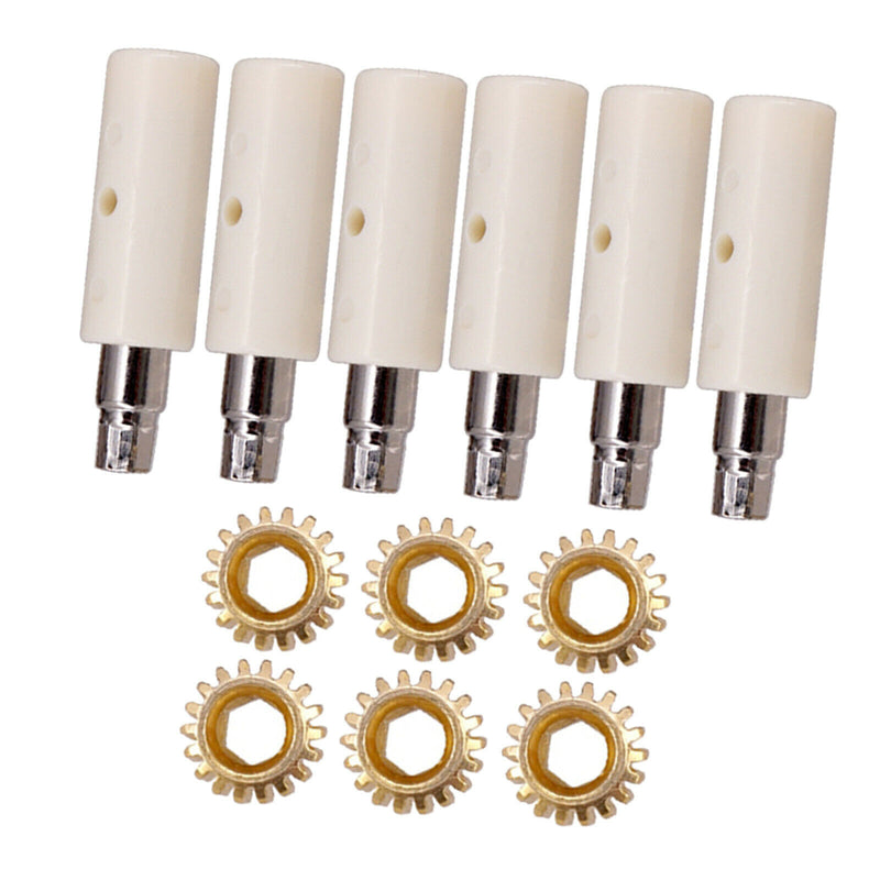 6Pcs Guitar Tuning Pegs Tuners Machine Heads Gear and Pins Parts Style1
