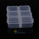 Braille 6 Compartment Pill Vitamin Box Medicine Storage Organizer Container Case