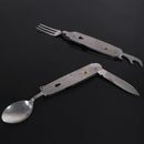 Detachable Outdoor Camping Cookware Spoon Bottle Opener Multi-function Picni Ew