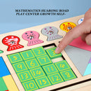Wooden Digital Geometric Puzzle Tangram Board Kids Montessori Educational Toys