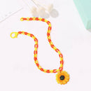Sunflower Exaggerated Pendant Clavicle Chain Thick Necklace Women Jewelry A