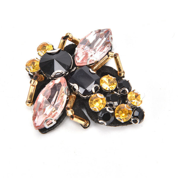 1 x bee sequins rhinestones beads applique patches clothing bags decor sew onã€OS