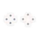 1 Set Button Conductive Rubber Pad for Sony PS4 w/ 2x Aim Assistance Ring