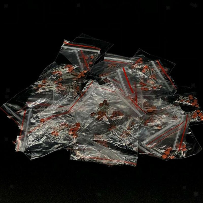 7 Values Resistor Kit, Metal Film Resistors Assortment with LED Diodes Ceramic