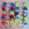 Multicolour sweet girls kids cute hairband rabbit plush big hair ball headban Gw