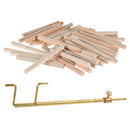Violin Sound Measure Gauge w/ 50pcs Spruce Sound Post for Luthier Repair