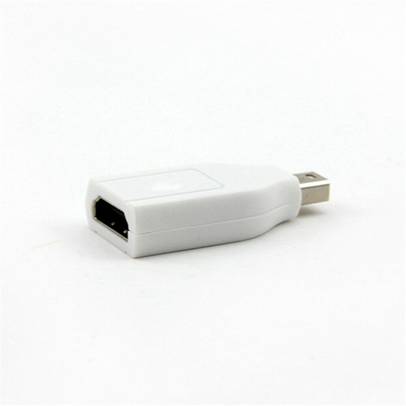 Mini DP Display Port Male to HDMI Female Converter Adapter for MacBook Pro White