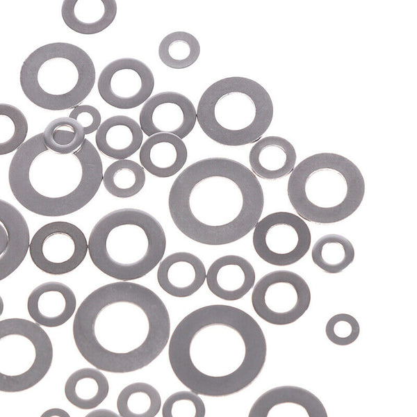 105Pcs O Shape Flat Washer Stainless Steel Washers Plain Washer Gaskets Suit_kz
