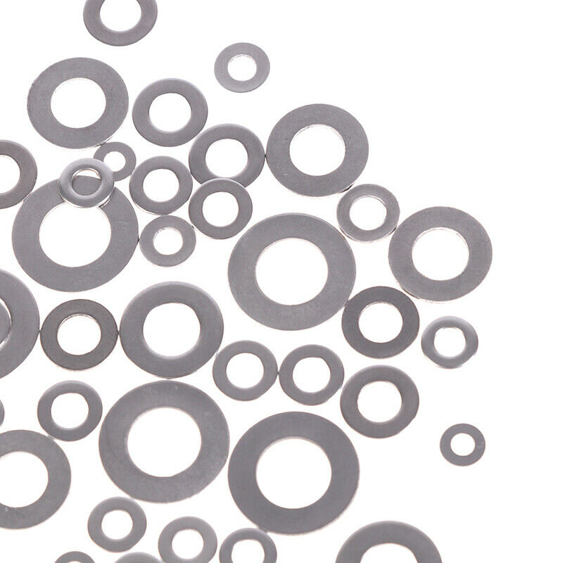 105Pcs O Shape Flat Washer Stainless Steel Washers Plain Washer Gaskets Suit_kz