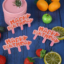 8pcs/Lot Children Happy Birthday Cupcake Toppers Dessert Party Baking Decor