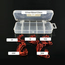 51 Pcs/Set Red Worm High Carbon Steel Fishing Hook For Texas Rig Soft Bait-ME