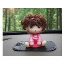 Car Dashboard Sticky Pad Anti Slip Cell Phone Key Holder Mat Black/White