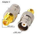 4pcs BNC Female to SMA Male Connectors Type RF Connector Adapter Converter
