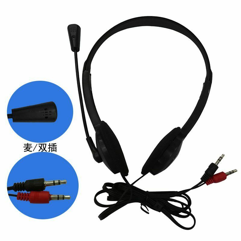 3.5mm Stereo Headset Earphone Headphone with Microphone for Laptop L3S3