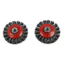 4Pcs M14 Crew Twist Knot Wire Wheel Cup Brush Set For Angle Grinder