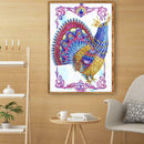 5D DIY Special Shaped Diamond Painting Peacock Pattern Embroidery Decor