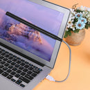 10 LED Flexible USB Laptop Desk Lamp Work Children Night Lights (Black)
