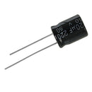 50 Pcs 220uF 50V 10x13mm Aluminum Electrolytic Capacitors Black T8U9