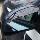 2x Rear View Black Side Mirror Rain Snow Shield Protector For Universal Car Auto