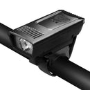 Bike Front Light USB Recharge 4Mode Bicycle Headlight Flashlight (Black)