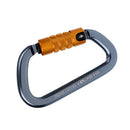 2Pcs D Shape Carabiner Auto Locking Spring Gate Keychain Karabiner for Gears