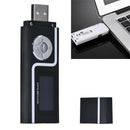 Portable USB Digital MP3 Music Player LCD Screen Support 16GB TF Card & FM