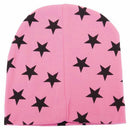 Kids Boys Girls Stars Patterns Soft Cute Knit Hat Beanies Cap pink F1I1