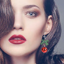 Christmas Drop Earrings Bowknot Round Ball Dangle for Women Jewelry Gift