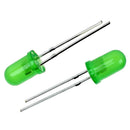 50 Pcs 5mm Round Head Green LED Light Emitting Diodes