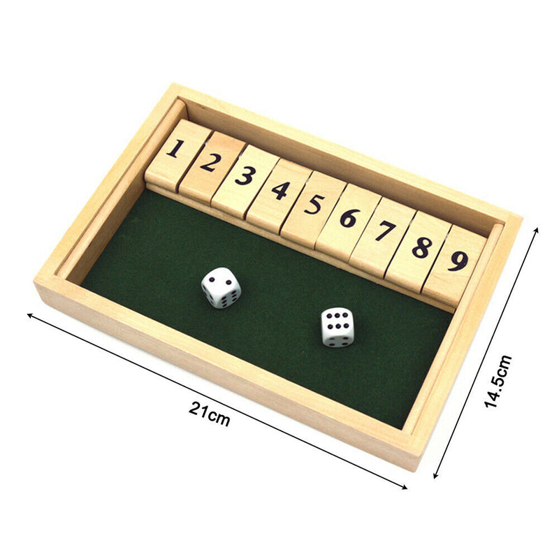 Wooden Flip Dice Board Game Club Bar Party Fun Drinking Game Toys 2 People