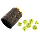 Multi-Sided Dices Die + Dice Cup Shaker Set for MTG RPG D&D Board Game