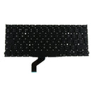 Black Plastic Notebook Keyboard for Macbook A1425, Small Enter Key, UK Layout