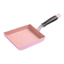 Japanese Aluminum Non-Stick Fry Pan Tamagoyaki Omelette Cookware 5"x7" Pink