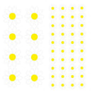 48pcs Daisy Flower Personalized PVC Car Stickers Auto Styling Body Decals
