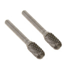 2x Rotary Burr Bit Shank Woodwork Grinding CNC Milling Tool, 6mm Shank