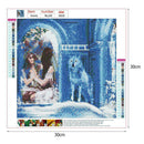 5D DIY Full Drill Diamond Painting Wolf Women Cross Stitch Embroidery Kit