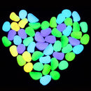 20x Luminous Glow in Night Artificial Pebble Stone Aquarium Fish Tank Decor Tool