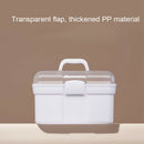 Makeup Organizer Nail Art Storage Box Handheld Desktop With Handle Double Layer