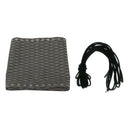 Grey Rhombus Replacement Fabric Cloth Black Laces Cord Kit For Non Gravity Chair