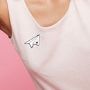 Fashion Plane Brooch Badges Shirt Jacket Shirt Bag Pin Jewelry (Style 1) A