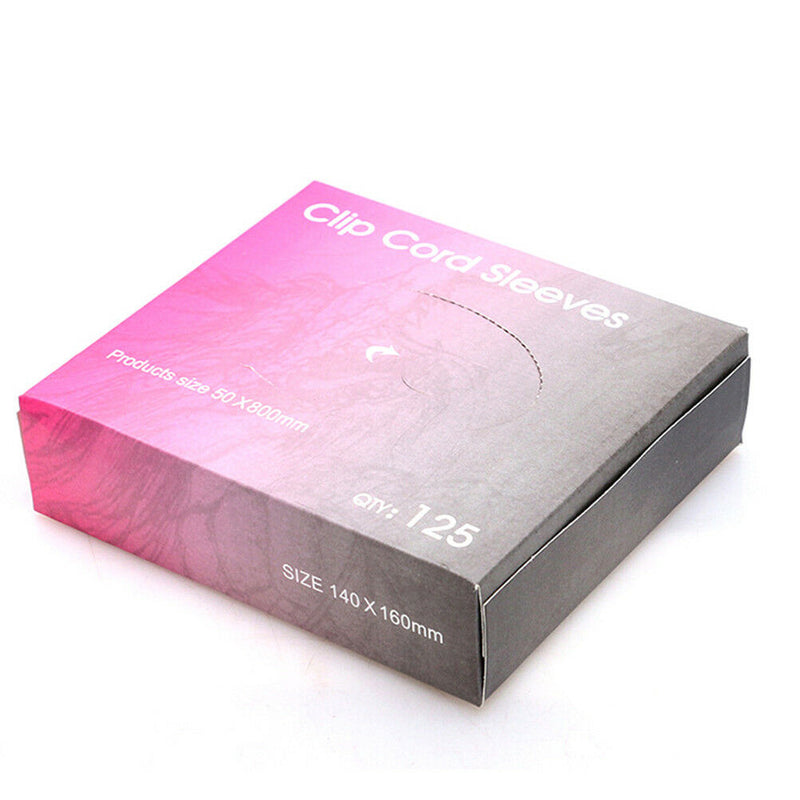 125Pcs/box Tattoo Clip Cord Covers Disposable Sleeves Blue Pro Supply_viR3C