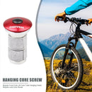 Mountain Bicycle Hanging Core Expansion Screws Bike Headset Top Cap (Red) A