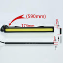 2pcs Waterproof 12V LED COB Car Auto DRL Driving Daytime Running Lamp Fog Light