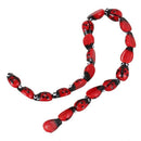 20Pcs Ladybug Lampwork Glass Spacer Beads Red 15x10mm