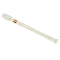 Students Off White Plastic 8 Holes Flute Recorder w Cleaning Stick
