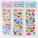 5 Sheets Cute Dinosaur Bubble PVC Stickers Cartoon Kids Classic Toys Stickers SE