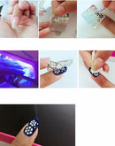 12 Tips/Sheet Nail Art Manicure Stencil Stickers Nails Stamping Vinyl Decals Kit