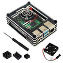 Acrylic Case with Cooling Fan Heatsinks for Raspberry Pi OZ