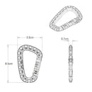 3 Pieces Carabiner Clip Keychain Outdoor Backpack Snap Hook Tan Qty Hard Plastic