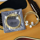 Set of 6 High Quality Bronze Acoustic Guitar Strings (Extra Light Gauge)